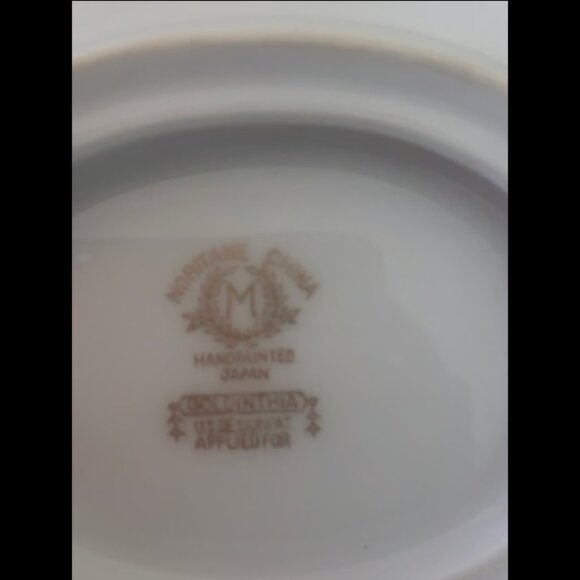 Rare Vintage NORITAKE JAPAN GRAVY BOAT W/ATTECHED UNDERPLATE - Picture 5 of 6